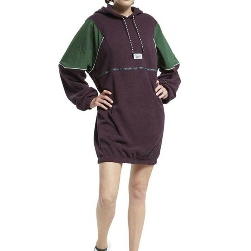 Vintage Reebok Purple and Green Women's Dress